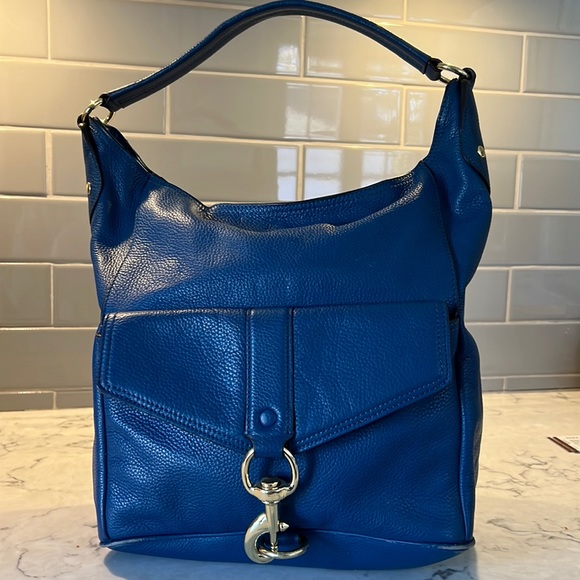 Rebecca Minkoff Bags Rebecca Minkoff Blue Leather Hobo Bag Poshmark